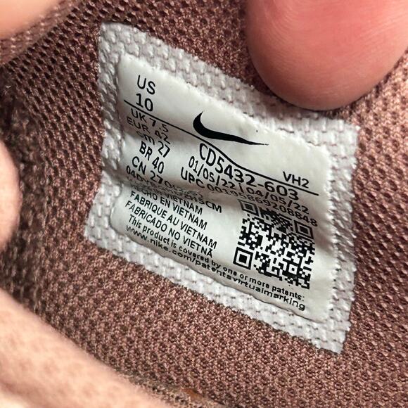 Women's "Rose Whisper" Rose Soft Pink Nike Air Max Excee 10M CD5432-603 - Picture 7 of 8